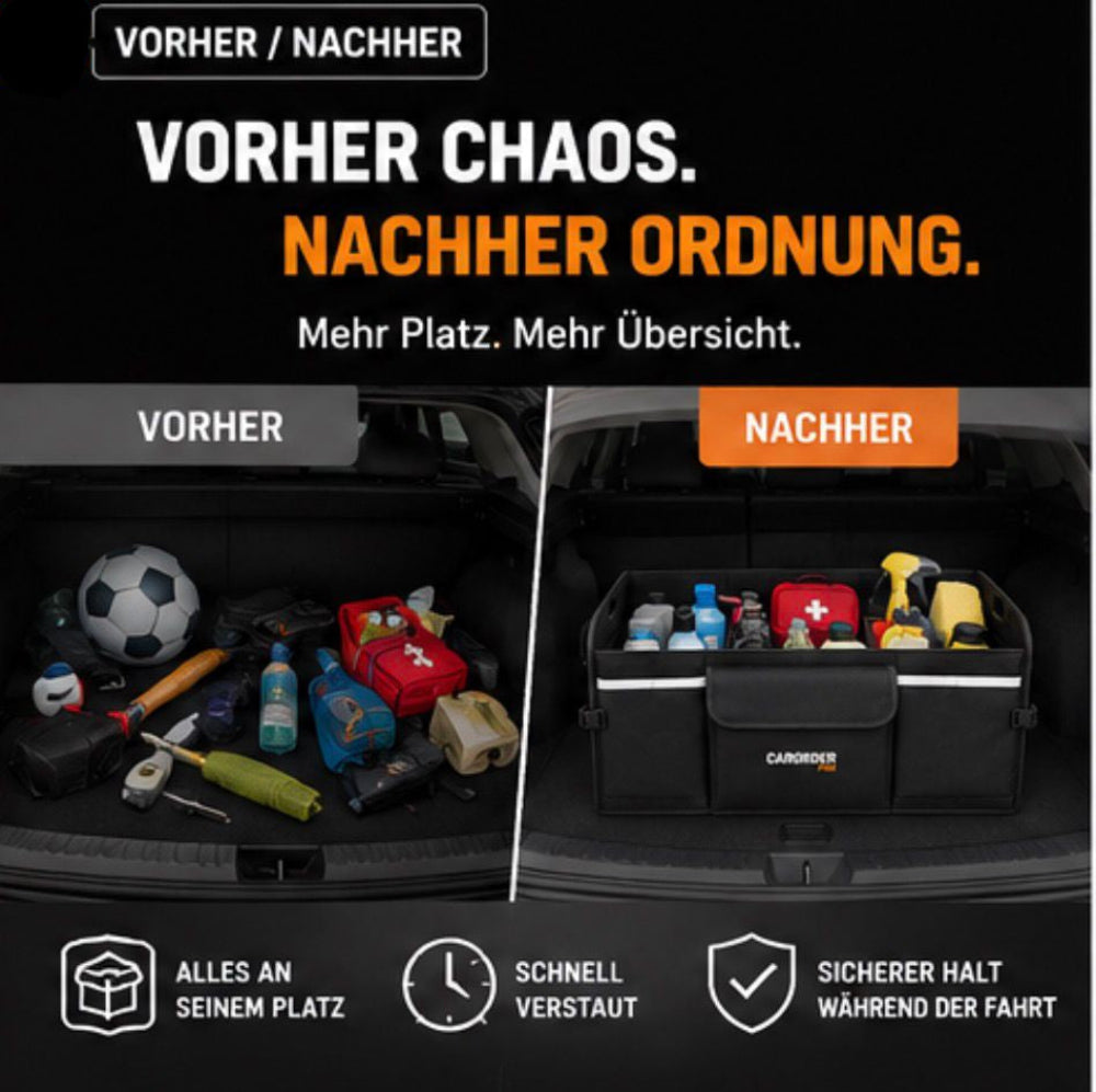 CARORDER PRO - Premium Kofferraum Organizer
